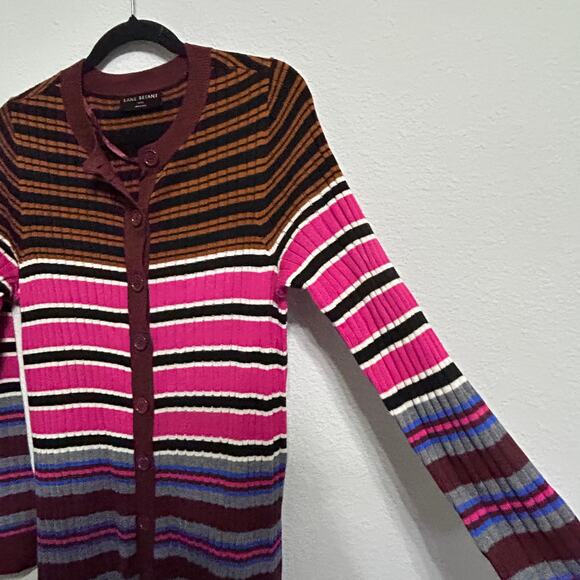 Lane Bryant Longline Striped Duster Cardigan Plus Size 14 16 NWOT - Picture 7 of 10